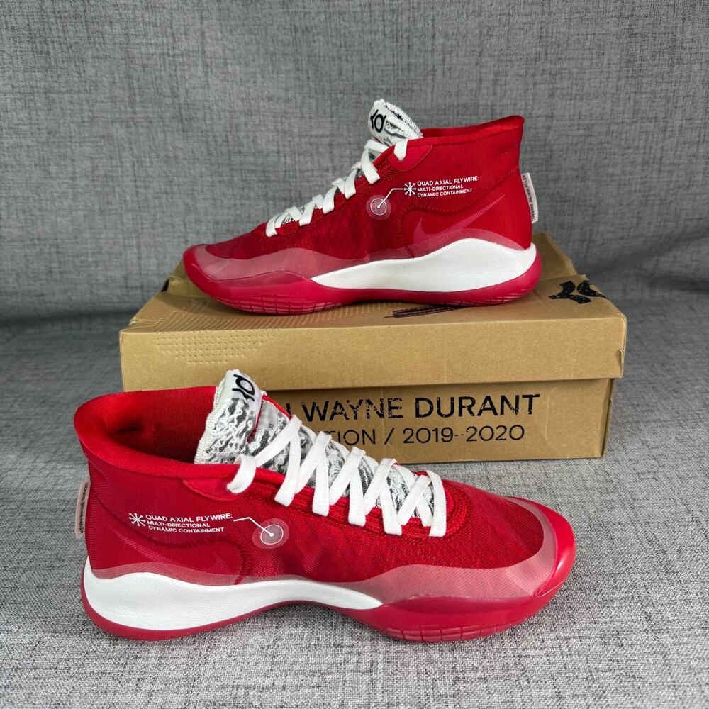 Nike Zoom KD 12 TB University Red White Basketball Shoes CN9518-601 Size 5.5Y
